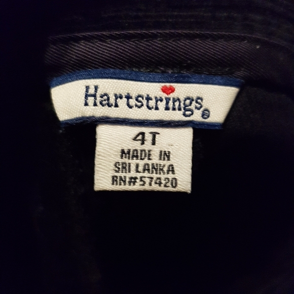 Hartstrings boys size 4T midnight blue corduroy pants, New - Picture 4 of 5